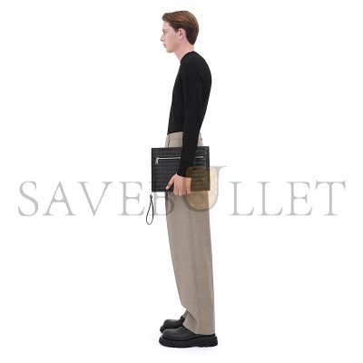 BOTTEGA VENETA INTRECCIATO DOCUMENT CASE WITH WRISTLET 732638V2E418803 (32*24*3cm)
