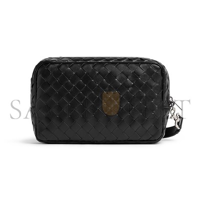 BOTTEGA VENETA INTRECCIATO POUCH WITH WRISTLET 777390V2HL18803 (25*15*6.5cm)