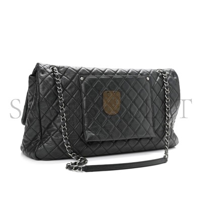 CHANEL XXL TRAVEL FLAP BAG BLACK 1065327 (45*28*15cm)