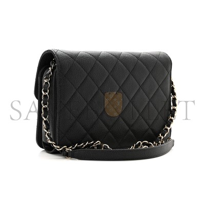CHANEL CAVIAR QUILTED LARGE LIKE A WALLET FLAP AS3003 (22*16*8cm)