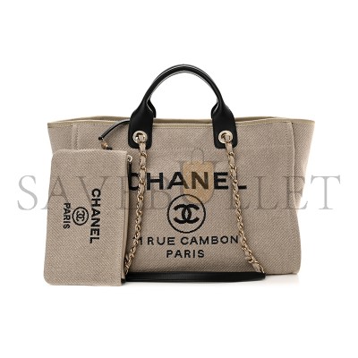 CHANEL MIXED FIBERS MEDIUM DEAUVILLE TOTE 1189087 (38*28*20cm)