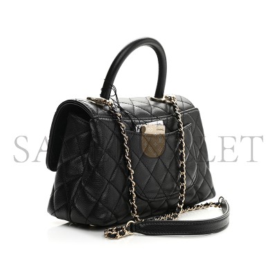 CHANEL CAVIAR QUILTED MINI COCO HANDLE FLAP 1124740 (23*14*9cm)