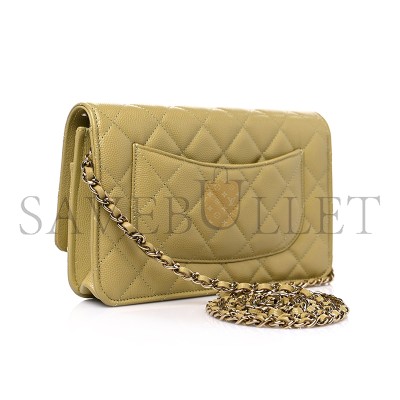 CHANEL CAVIAR QUILTED WALLET ON CHAIN WOC 1177827 (19*11*4cm)