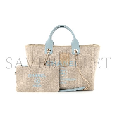 CHANEL MIXED FIBERS SMALL DEAUVILLE TOTE 1294895 (34*26*15cm)