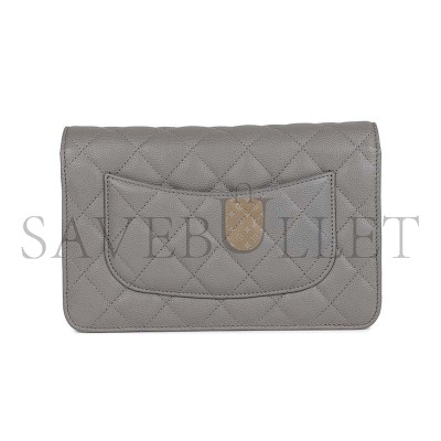 CHANEL CAVIAR QUILTED WALLET ON CHAIN WOC 1803779 (19*13*4cm)