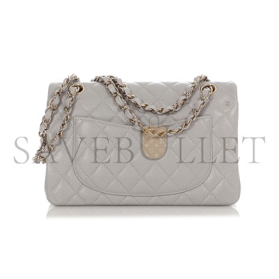 CHANEL CAVIAR QUILTED SMALL CLASSIC DOUBLE FLAP 1302411 (23*14*6cm)