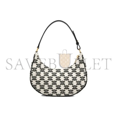 CELINE AVA BAG IN TRIOMPHE CANVAS AND CALFSKIN 193952CS8.38NO (23*14*7cm)