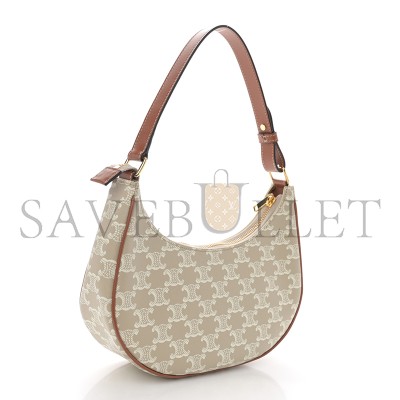 CELINE AVA BAG IN TRIOMPHE CANVAS AND CALFSKIN 193952BZJ.04LV (23*14*7cm)