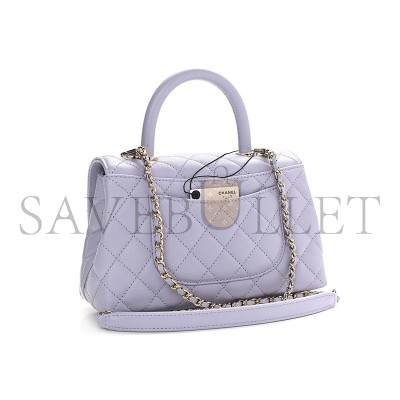 CHANEL CAVIAR QUILTED MINI COCO HANDLE FLAP 1000665 (23*14*9cm)