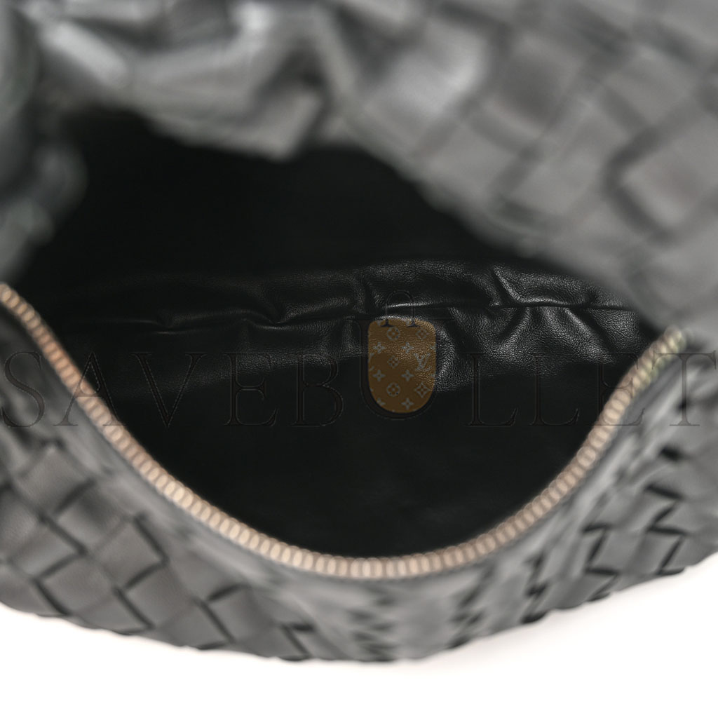 BOTTEGA VENETA NAPPA INTRECCIATO TEEN JODIE HOBO BLACK (36*23*8cm)