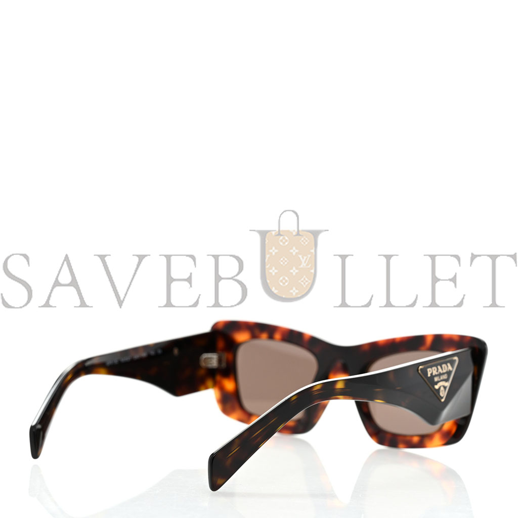 PRADA ACETATE SYMBOLE SUNGLASSES SPR 13Z HAVANA