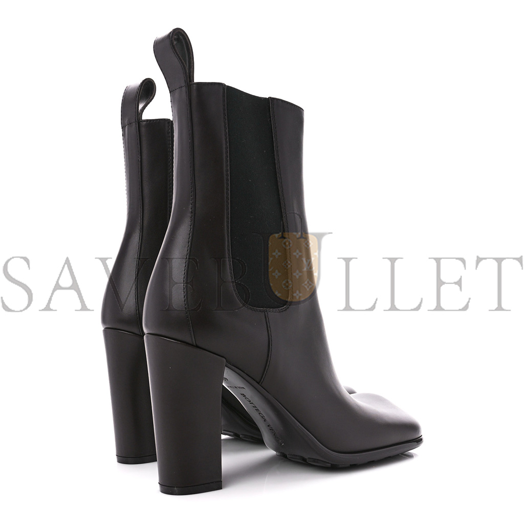 BOTTEGA VENETA CALFSKIN STORM CHELSEA BOOTS 40 FONDANT 