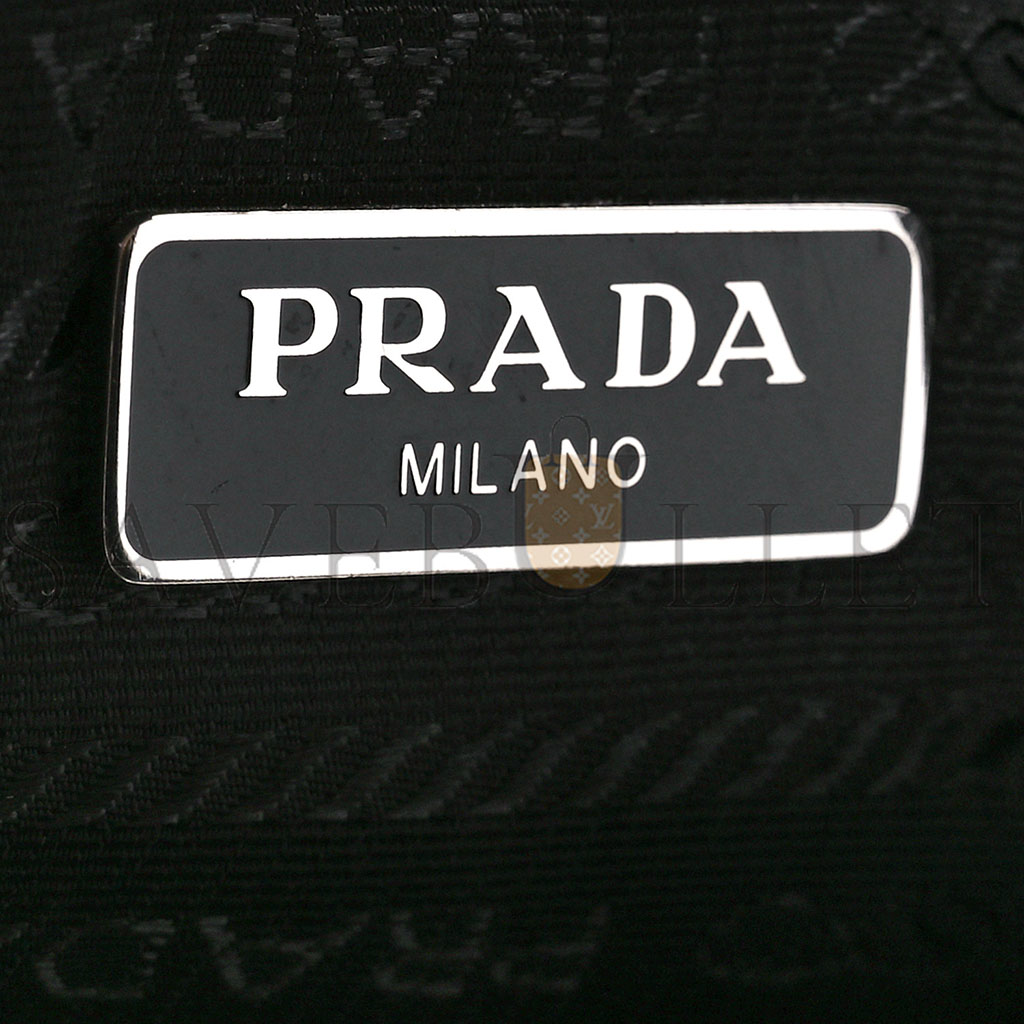 PRADA TESSUTO NYLON MINI RE-EDITION 2000 BAG BLACK (22*13*6cm)