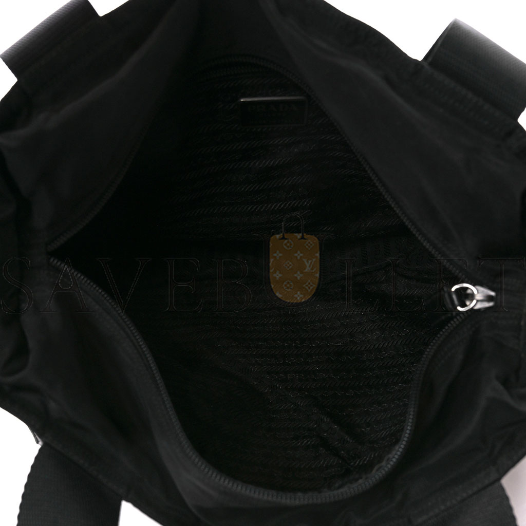 PRADA TESSUTO NYLON SAFFIANO TOTE BLACK (29*27*15cm)