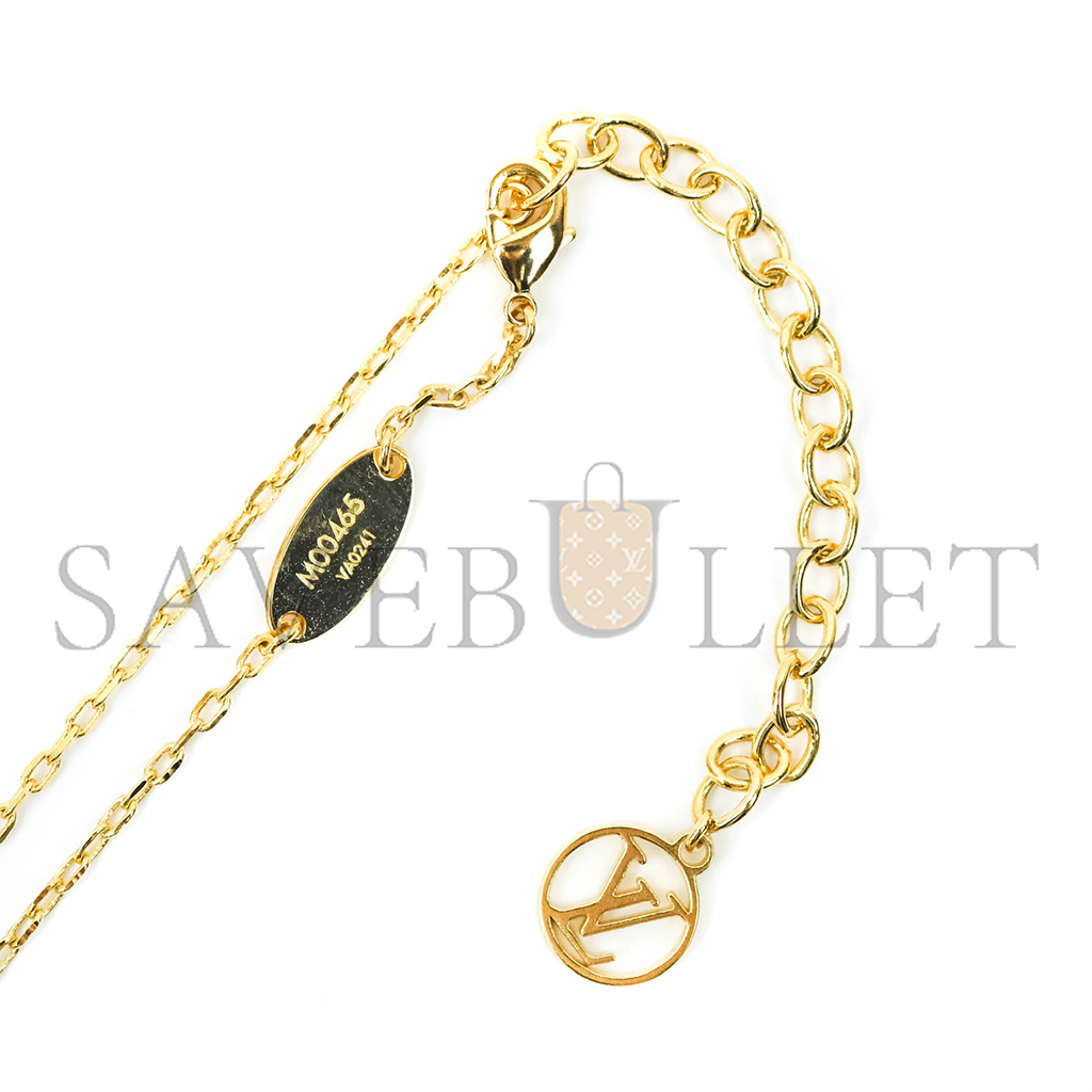 LOUIS VUITTON METAL FALL IN LOVE NECKLACE M00465