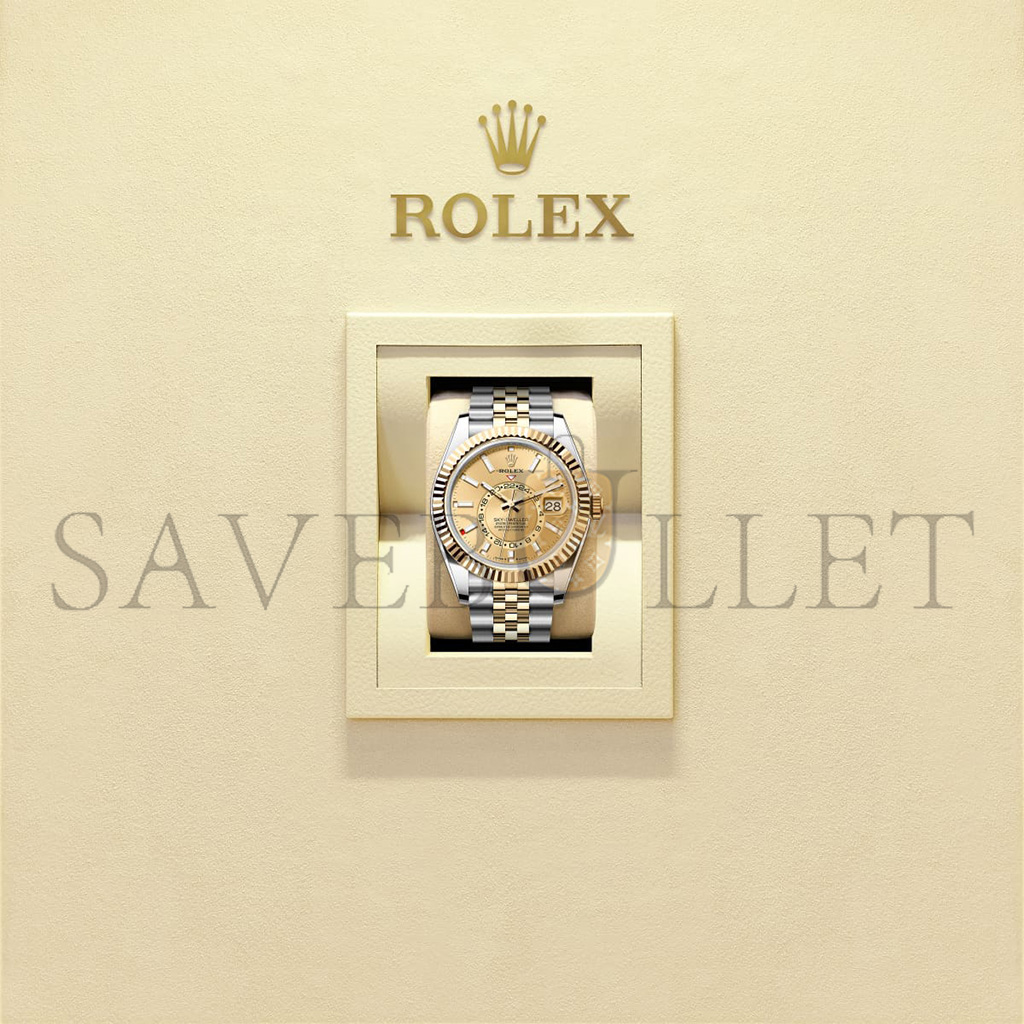 ROLEX SKY-DWELLER OYSTER, 42 MM, OYSTERSTEEL AND YELLOW GOLD WATCH 336933-0002