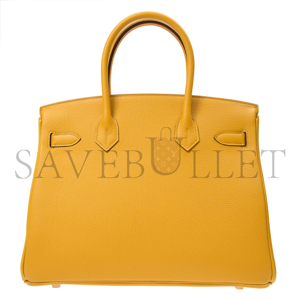 HERMES BIRKIN 35 TOGO LEATHER CALFSKIN AMBER GOLD BUCKLE BAG BK309DTGGP (35*28*18cm)