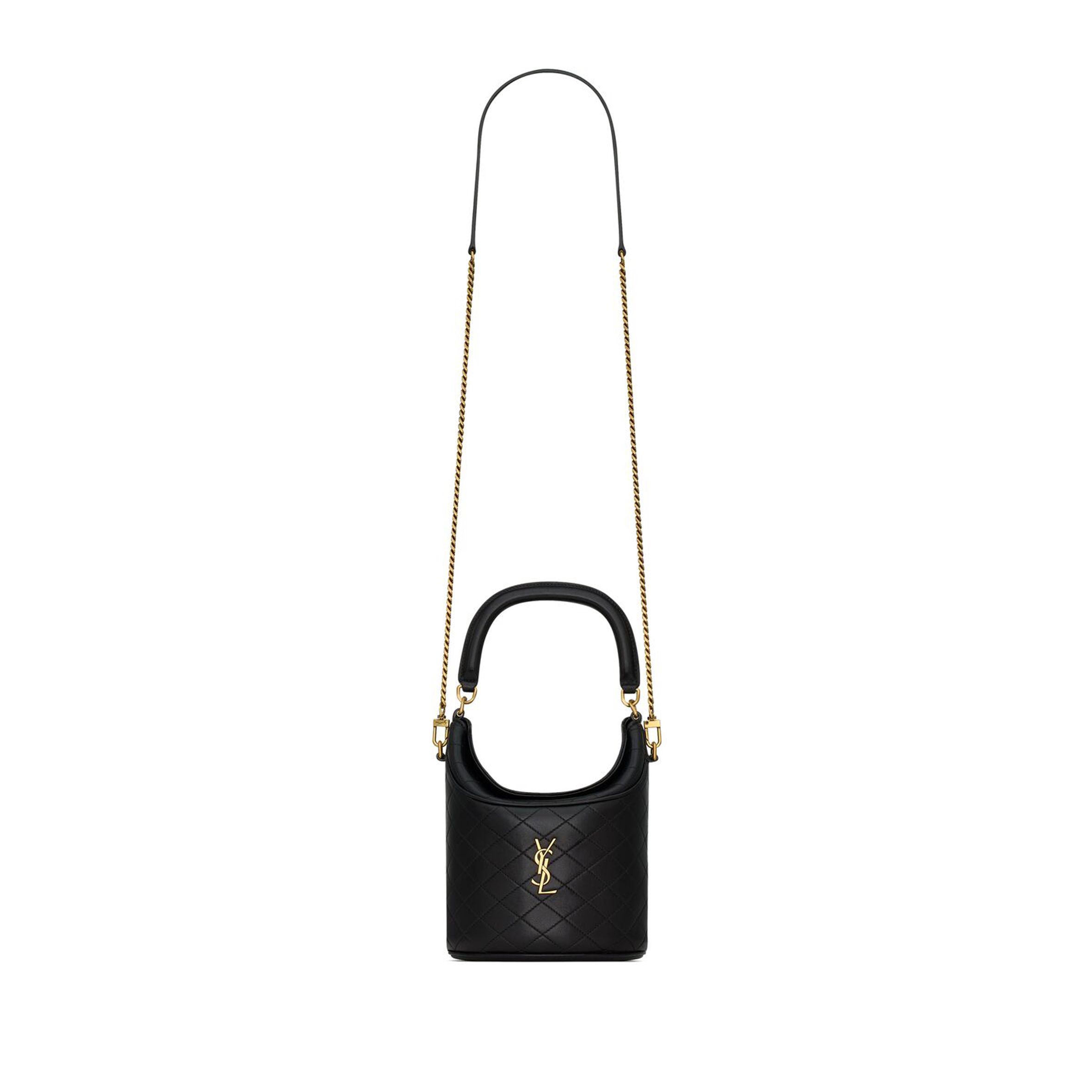 YSL GABY BUCKET BAG IN LAMBSKIN 7639611EL071000 (19*17*15cm)
