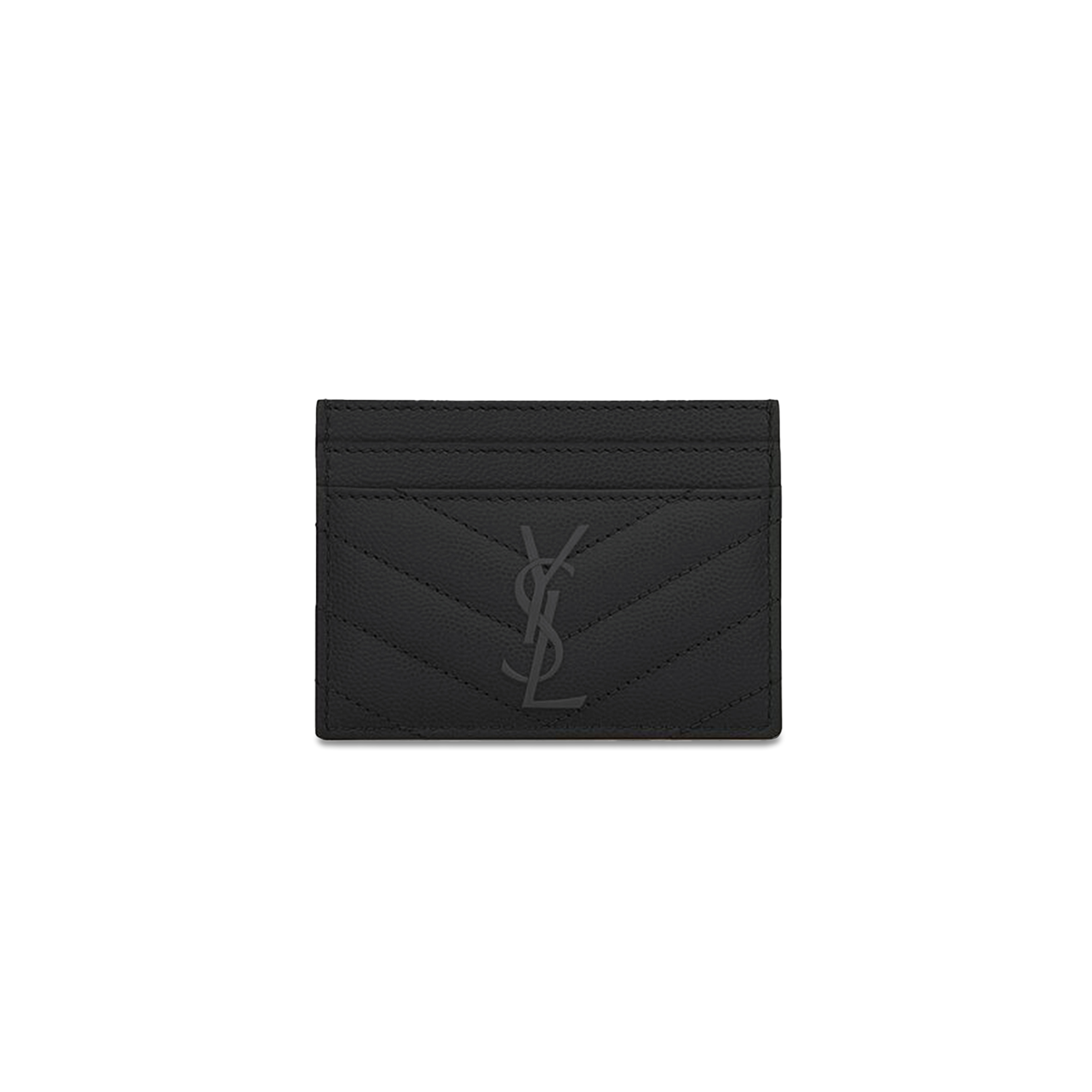YSL CASSANDRE MATELASSÉ CARD CASE IN GRAIN DE POUDRE LEATHER 423291BOW081000 (10.5*7.5*0.5cm)
