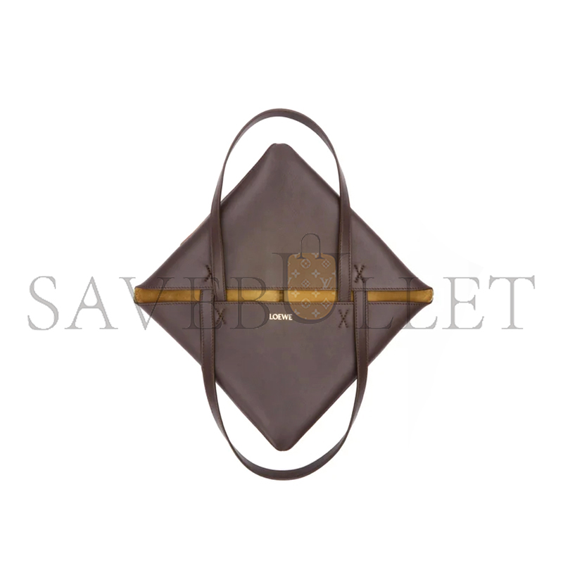 LOEWE MEDIUM PUZZLE FOLD TOTE IN CALFSKIN AND SUEDE A779G50X73 (25.5*31.5*14.5cm)