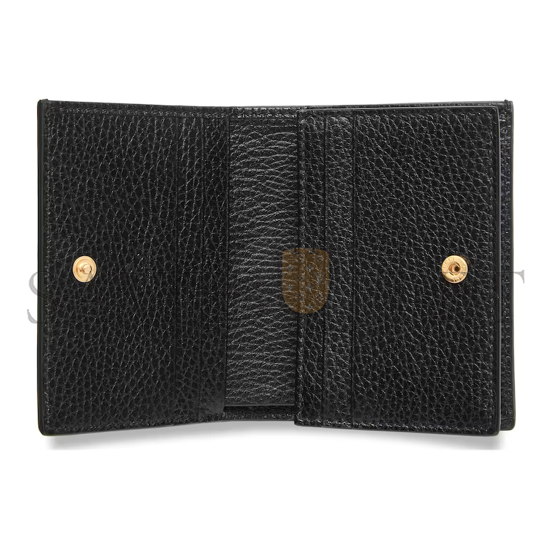 GUCCI GG MARMONT BI-COLOUR CARD CASE WALLET ‎65861017WAG1283 (11*8.5*3cm)