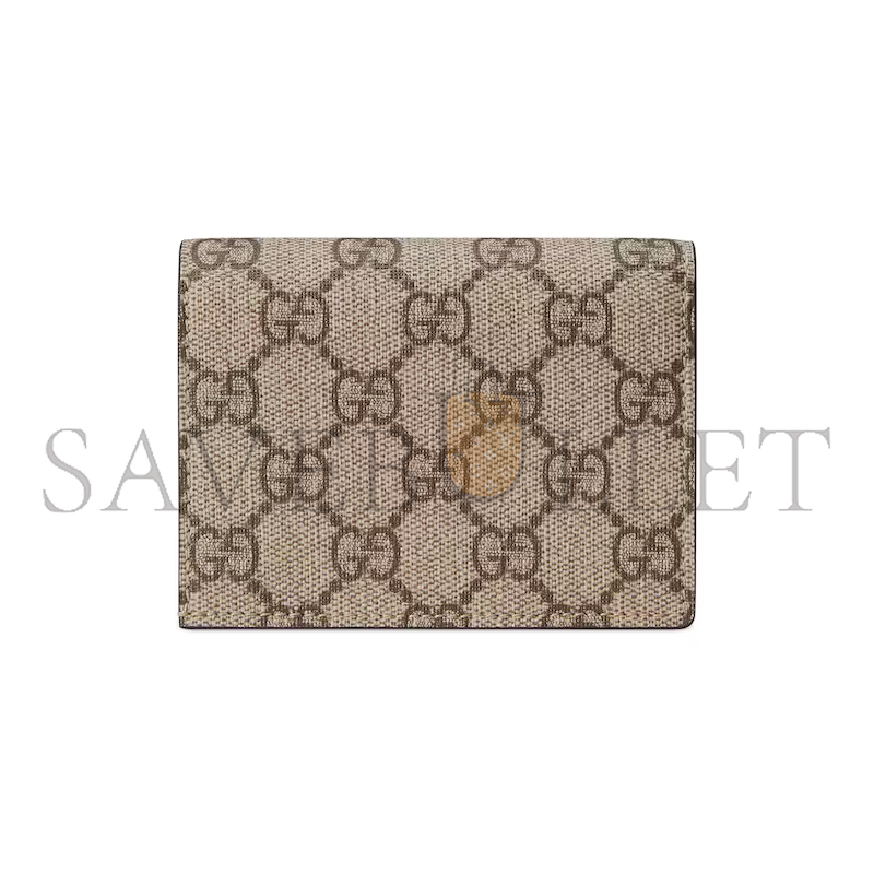 GUCCI GG MARMONT BI-COLOUR CARD CASE WALLET ‎65861017WAG5788 (11*8.5*3cm)
