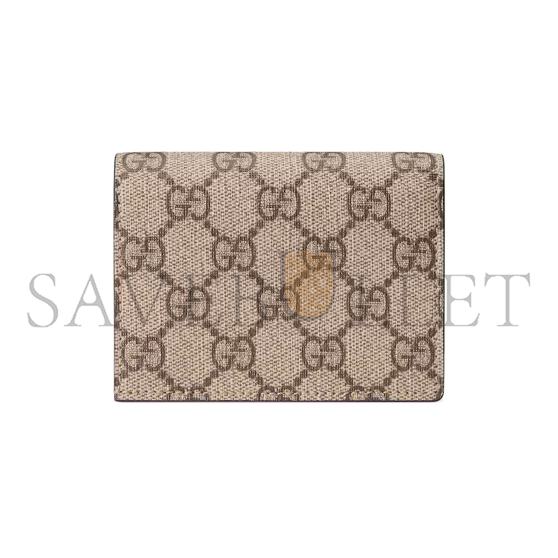 GUCCI GG MARMONT BI-COLOUR CARD CASE WALLET ‎65861017WAG9096 (11*8.5*3cm)
