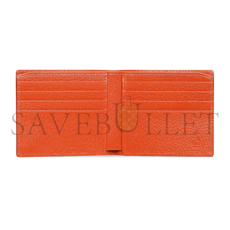 GUCCI ORANGE INTERIOR GG BI-FOLD WALLET ‎‎768243FACQC9743 (21*9cm)