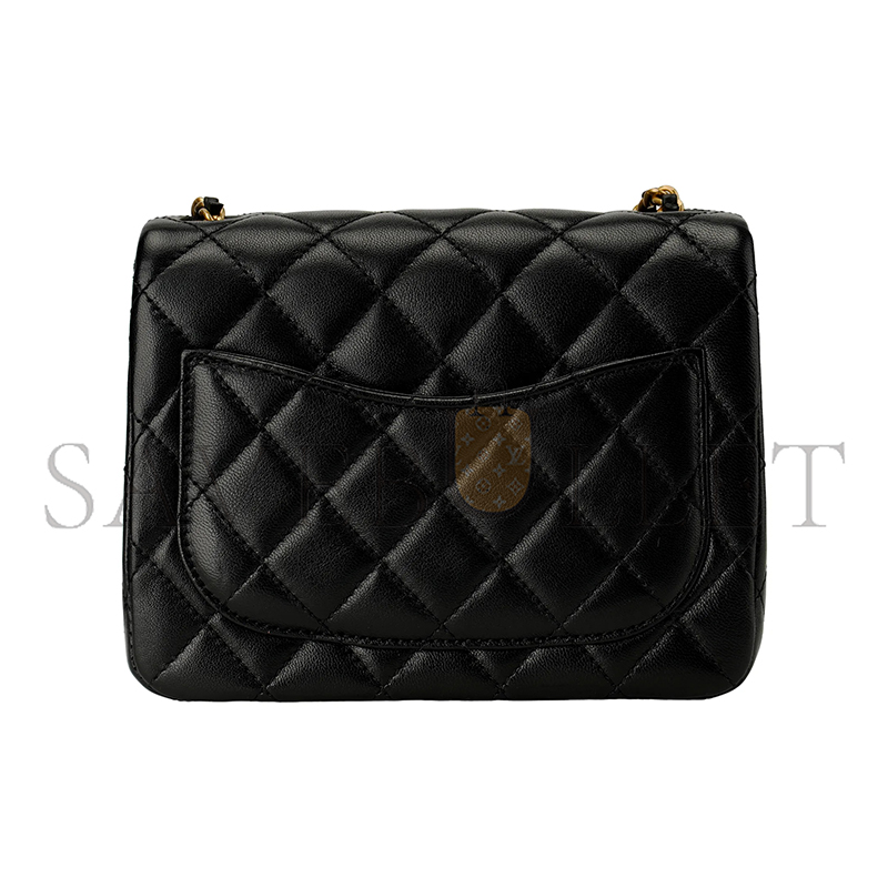 CHANEL LITTLE GOLD BALL SQUARE FLAP BAG AS1786 (17*13.5*8cm)