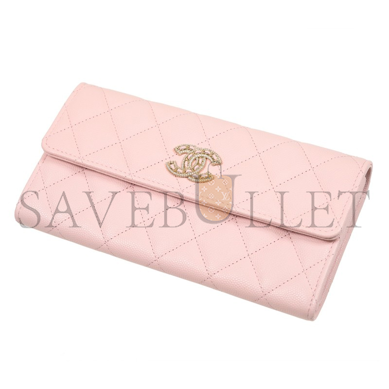 CHANEL LONG FLAP WALLET AP2740 B08043 NH620 (19.4*10.5*3cm)