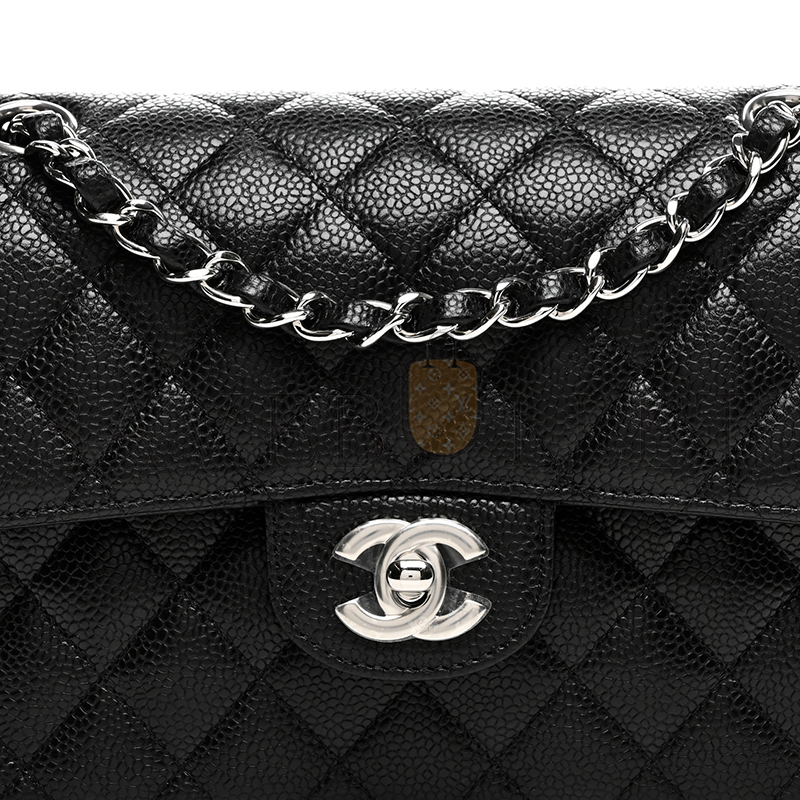CHANEL SMALL DOUBLE FLAP BLACK 1577537 (23*14*6cm)