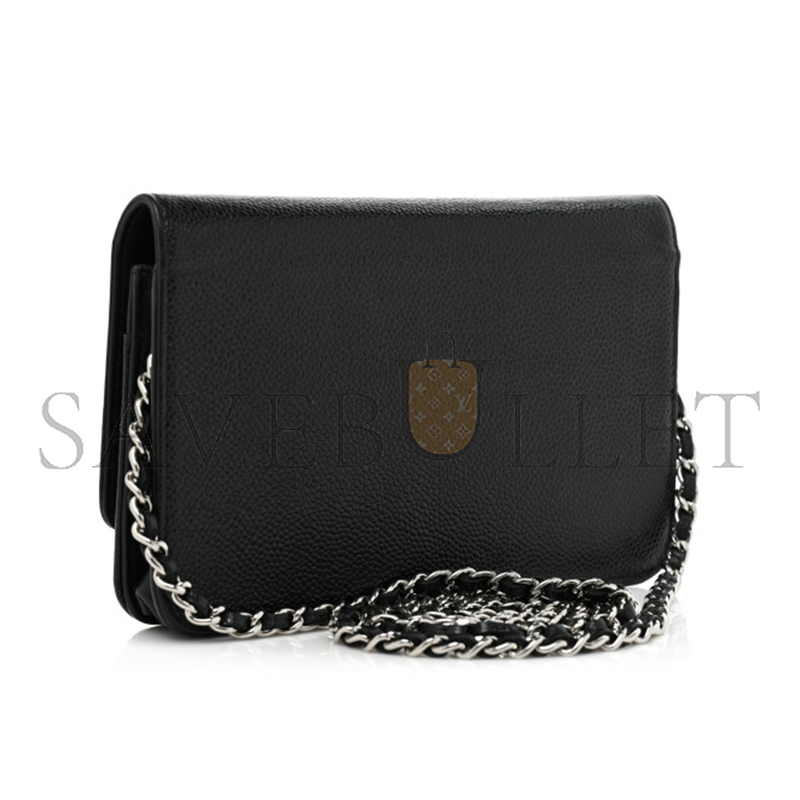 CHANEL CAVIAR TIMELESS CC WALLET ON CHAIN WOC DH73830 (19*13*4cm)