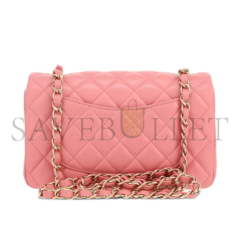 CHANEL LAMBSKIN QUILTED MINI FLAP BAG 30092912 (20*11*6cm)