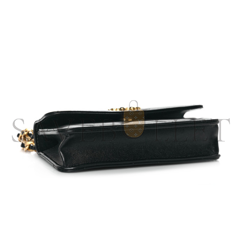 CHANEL LAMBSKIN QUILTED 19 FLAP PHONE HOLDER WITH CHAIN AP3067 B04852 94305 (17*10.5*3cm)