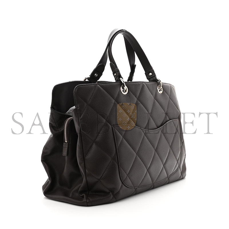 CHANEL SOFT CAVIAR QUILTED LARGE CC TIMELESS TOTE 1174347 (33*22*11cm)