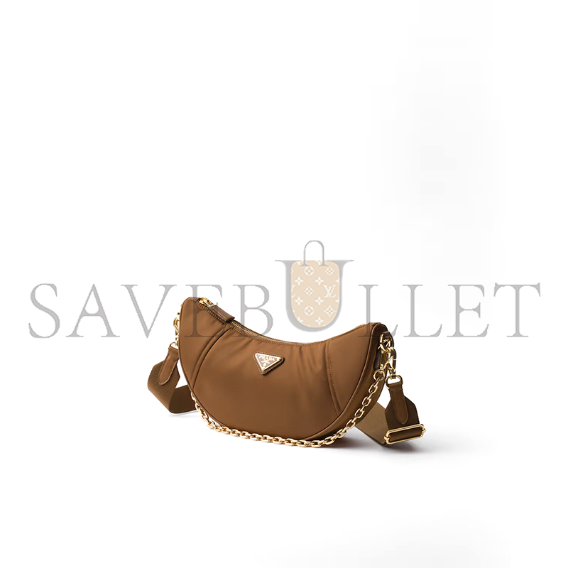 PRADA DEMI-LUNE RE-NYLON SHOULDER BAG 1BH222 (30*13.5*6cm) PRADA DEMI-LUNE RE-NYLON SHOULDER BAG 1BH222 (30*13.5*6cm)