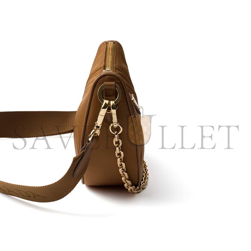 PRADA DEMI-LUNE RE-NYLON SHOULDER BAG 1BH222 (30*13.5*6cm) PRADA DEMI-LUNE RE-NYLON SHOULDER BAG 1BH222 (30*13.5*6cm)