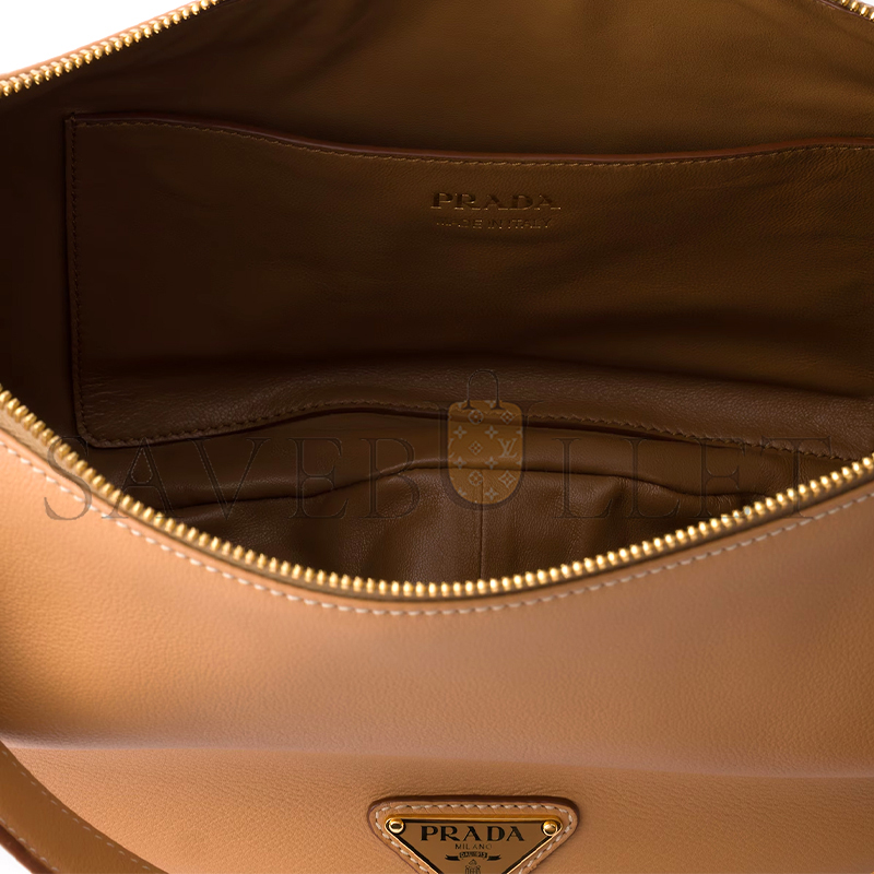 PRADA DEMI-LUNE LARGE LEATHER SHOULDER BAG 1BC255 (42*19.5*8.5cm) PRADA DEMI-LUNE LARGE LEATHER SHOULDER BAG 1BC255 (42*19.5*8.5cm)
