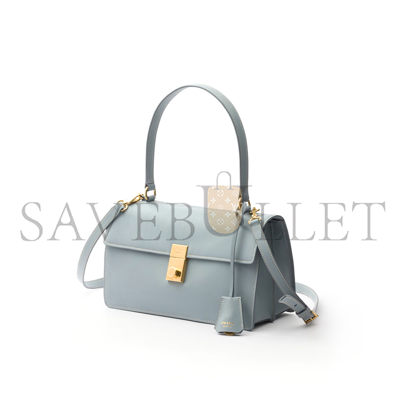 PRADA SOFT SOUND MEDIUM LEATHER SHOULDER BAG 1BN023 (28*16*10cm) 