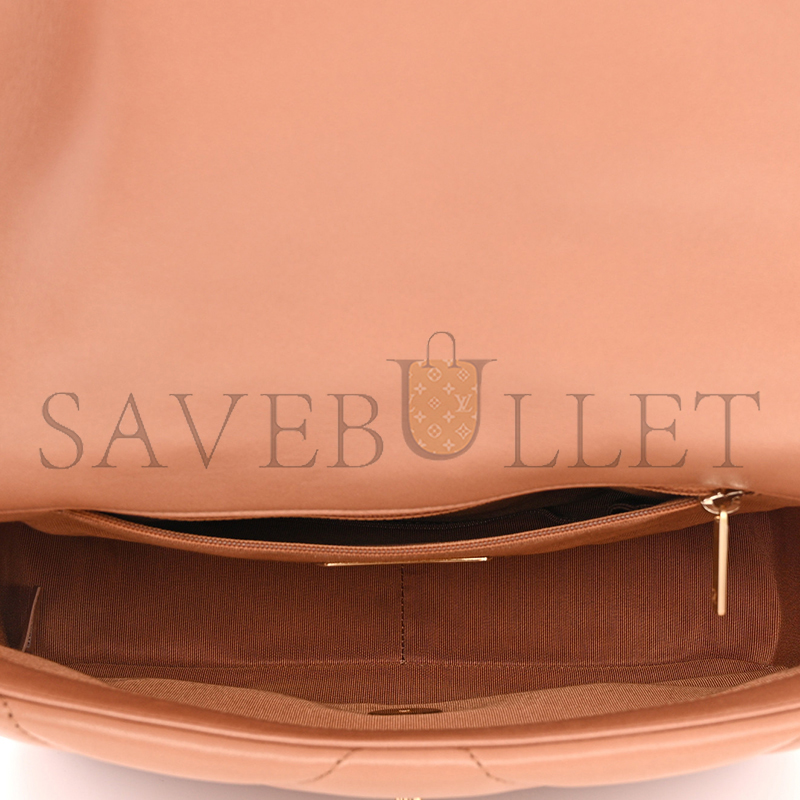 CHANEL LAMBSKIN QUILTED MEDIUM 19 FLAP 1614648 (25*17*8cm)