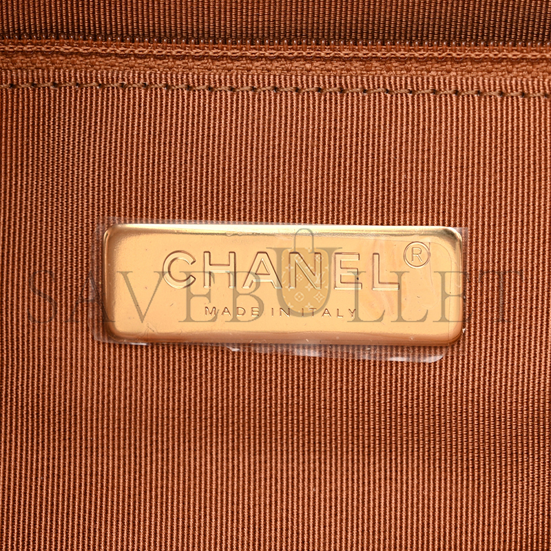 CHANEL LAMBSKIN QUILTED MEDIUM 19 FLAP 1614648 (25*17*8cm)