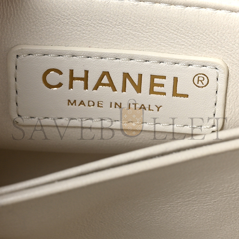 CHANEL CAVIAR QUILTED MINI COCO HANDLE FLAP A92990 (23*14*9cm)