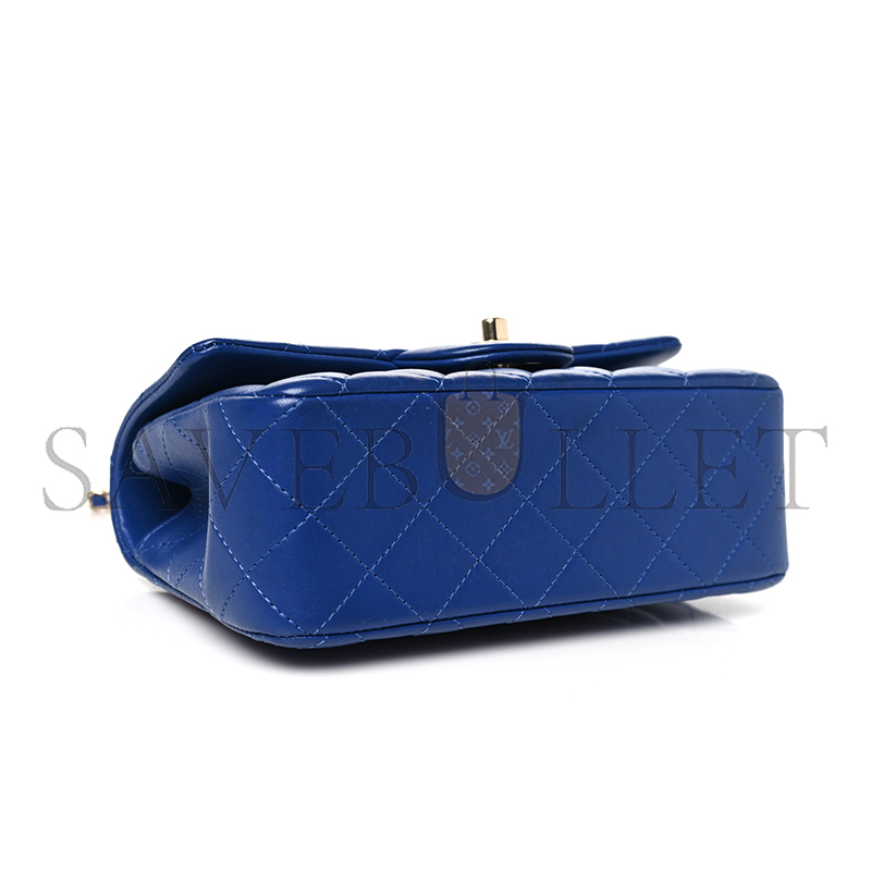 CHANEL LAMBSKIN QUILTED MINI TOP HANDLE FLAP 1631609 (20*14*6cm)