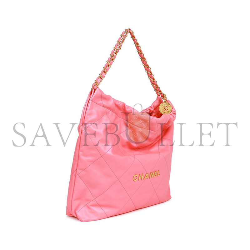 CHANEL SHINY CALFSKIN QUILTED 22 AS3261 (42*27*8cm)