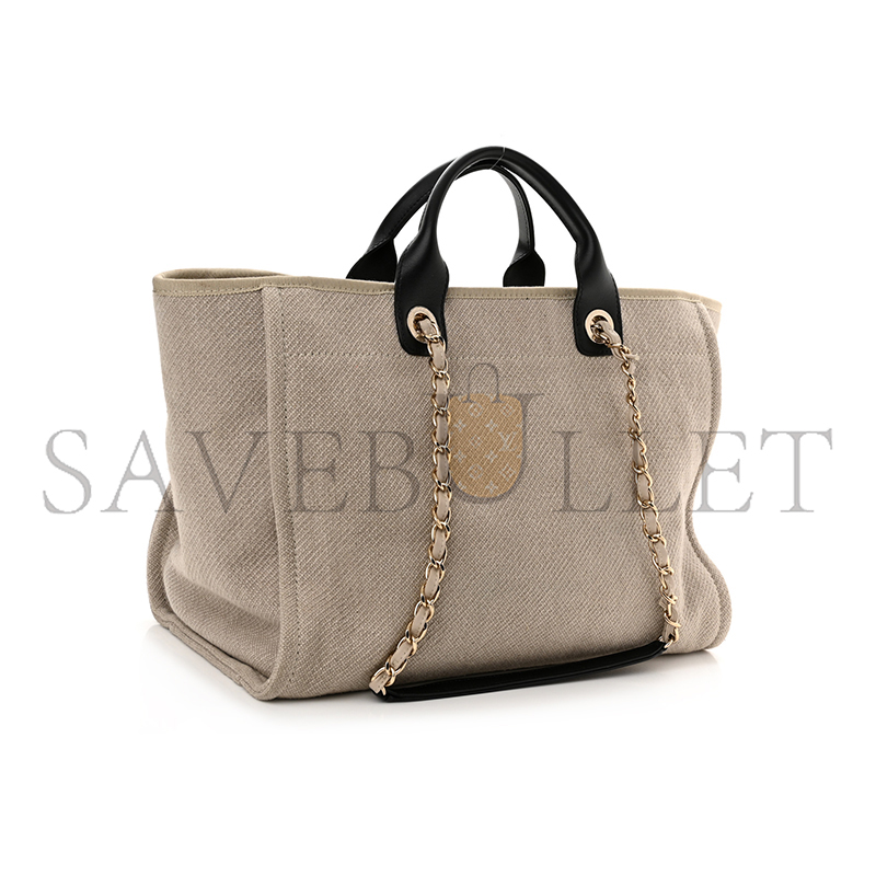 CHANEL MIXED FIBERS MEDIUM DEAUVILLE TOTE 1189087 (38*28*20cm)