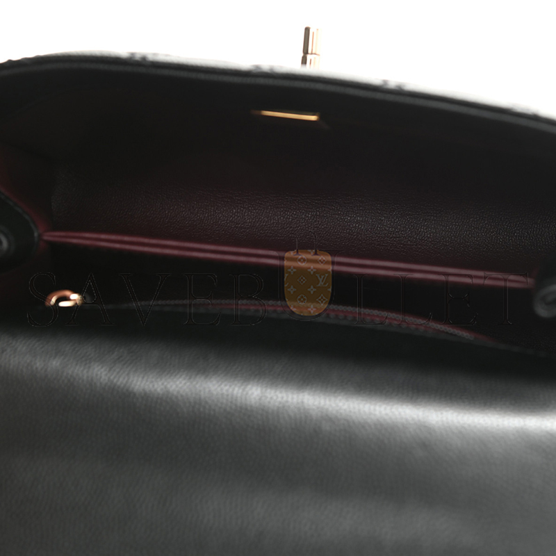 CHANEL CAVIAR QUILTED MINI COCO HANDLE FLAP 1124740 (23*14*9cm)