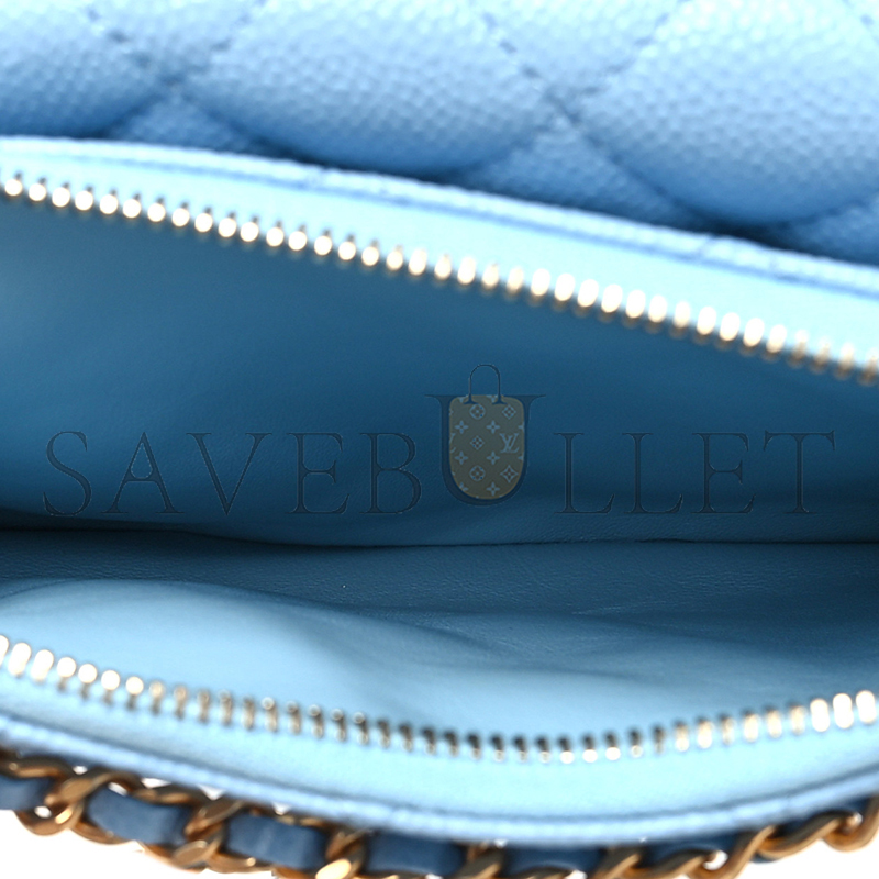 CHANEL CAVIAR PICK ME UP FLAP BELT BAG 1240713 (17*13*3cm)