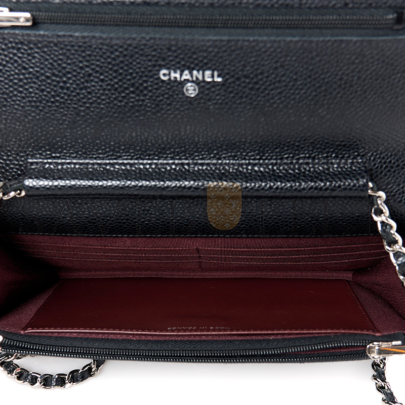 CHANEL CAVIAR QUILTED WALLET ON CHAIN WOC 1549553 (20*12*3cm)