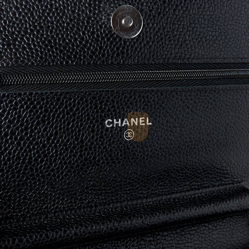 CHANEL CAVIAR QUILTED WALLET ON CHAIN WOC 1549553 (20*12*3cm)