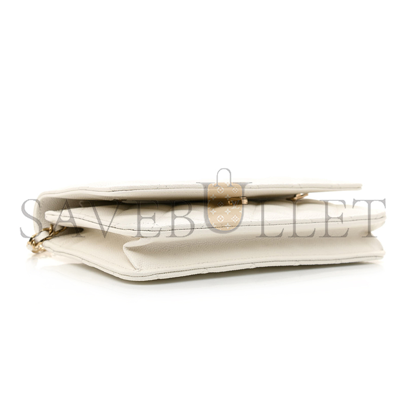 CHANEL CAVIAR QUILTED WALLET ON CHAIN WOC 1168643 (20*12*3cm)